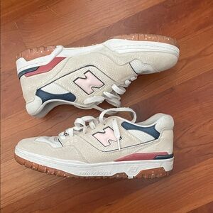 New Balance Beige and Pink Women's Sneakers